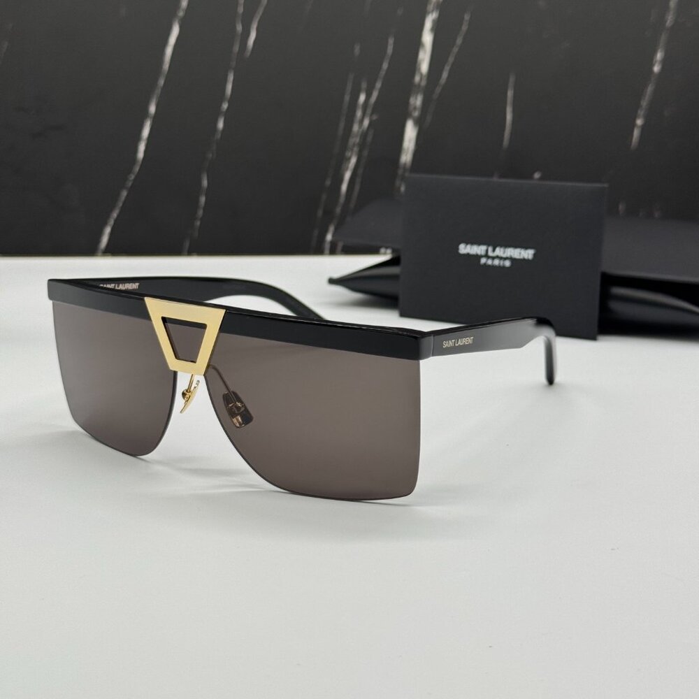 NEW SAINT LAURENT SL537 PALACE 001 SUNGLASSES BLACK EYEWEAR SL 537 PALACE 001